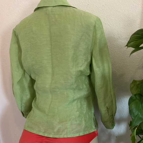 Used Blouse Coldwatwr Creek Green - Picture 8 of 10